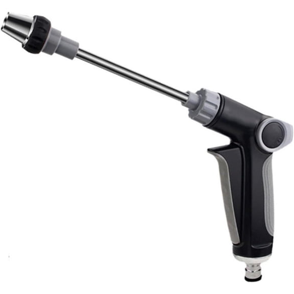 Power Jet Water Hose Sprayer Nozzle, High Pressure Car Wash Garden Watering Gun, Multi-Function Caulking & Lawn Tool with Rotating Spray Modes for Cleaning, Gardening