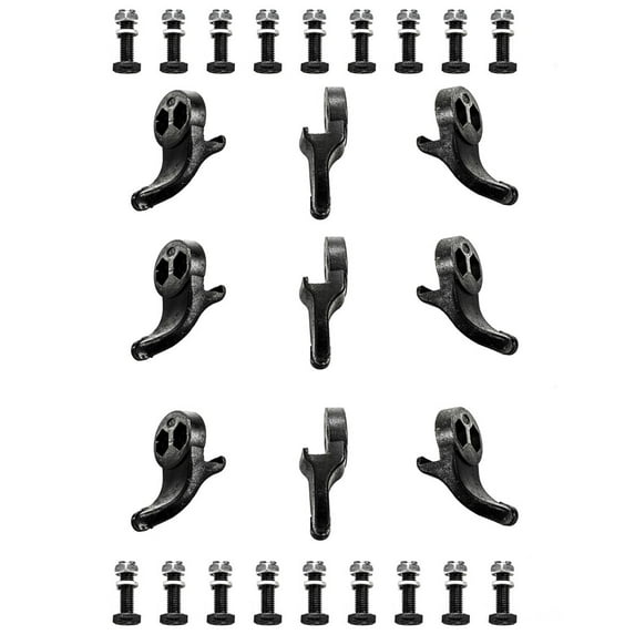 Power King PK080308 (9-Teeth) Solid Steel Carbide Tipped Stump Grinder Teeth Full Set Replacement for PK0803V/PK0803-EH Stump Grinders