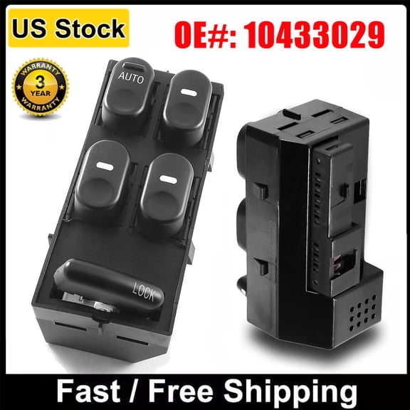 Power LHD Window Auto Switch Button 10433029 For Buick Century Regal 97-05
