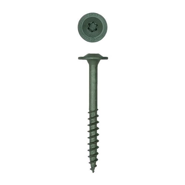 Power Lag 0.312 x 3 in. T-40 Washer Head Structural Screws, Green- Pack ...