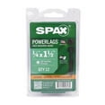 thumbnail image 1 of Power Lags 0.25 x 1.5 in. Washer High Corrosion Resistant Carbon Steel Lag Screw, Black - Pack of 12, 1 of 1