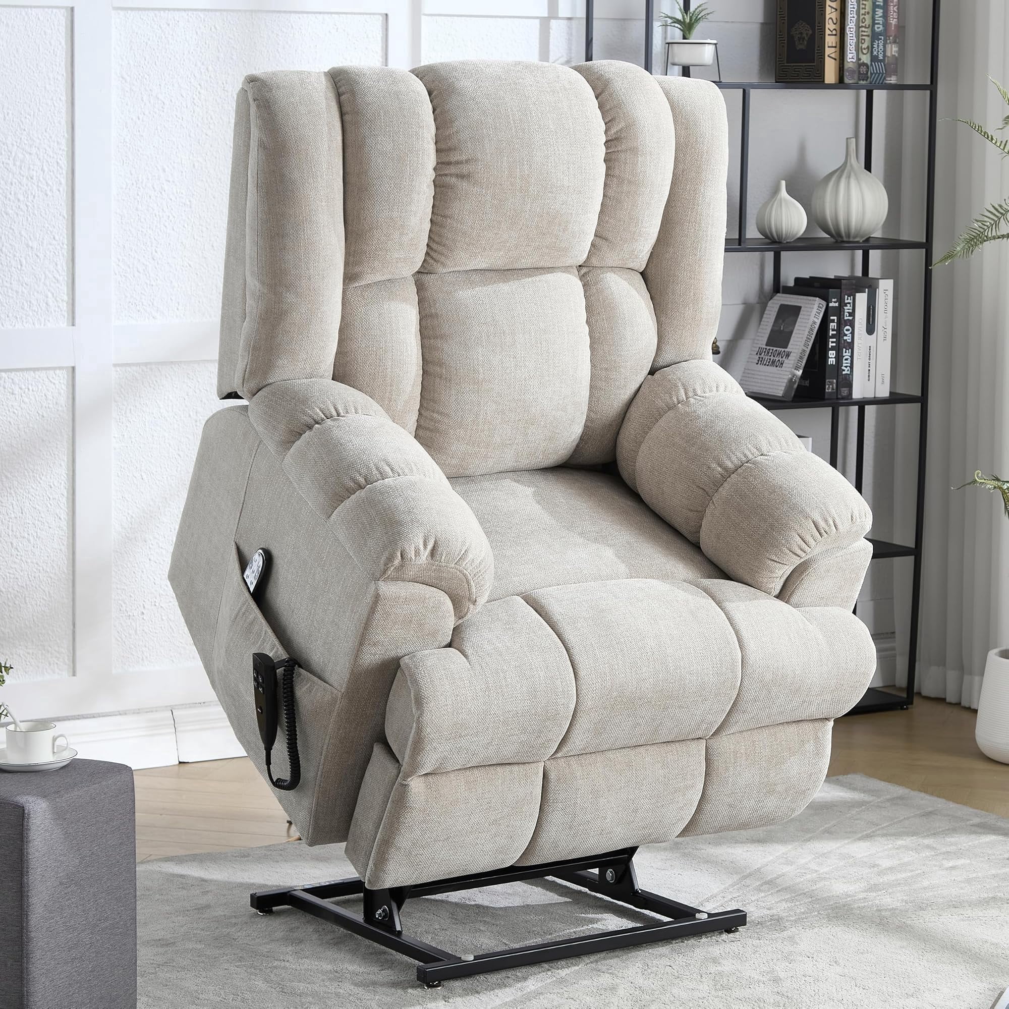 Power Lift Recliner Chair for Elderly, Dual Motor Electric Lift ...