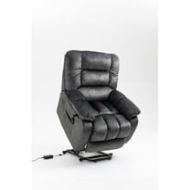 Power Lift Recliner Chair for Elderly with Massage and Heat Electric Down Filling Single Sofa Home Theater Seat for Living Room with Side Pockets and Remote Control