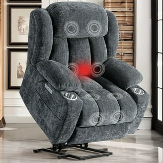 Power Swivel Rocker Recliner Chair for Elderly, Dual Motor