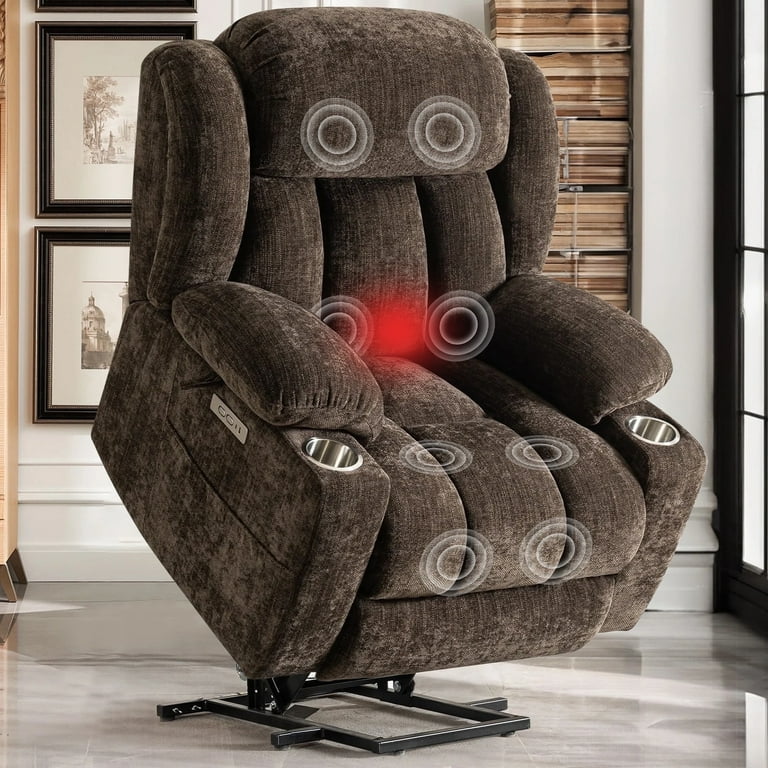 Elderly Standing Recliner Chair HOMCOM Heavy Duty Riser And