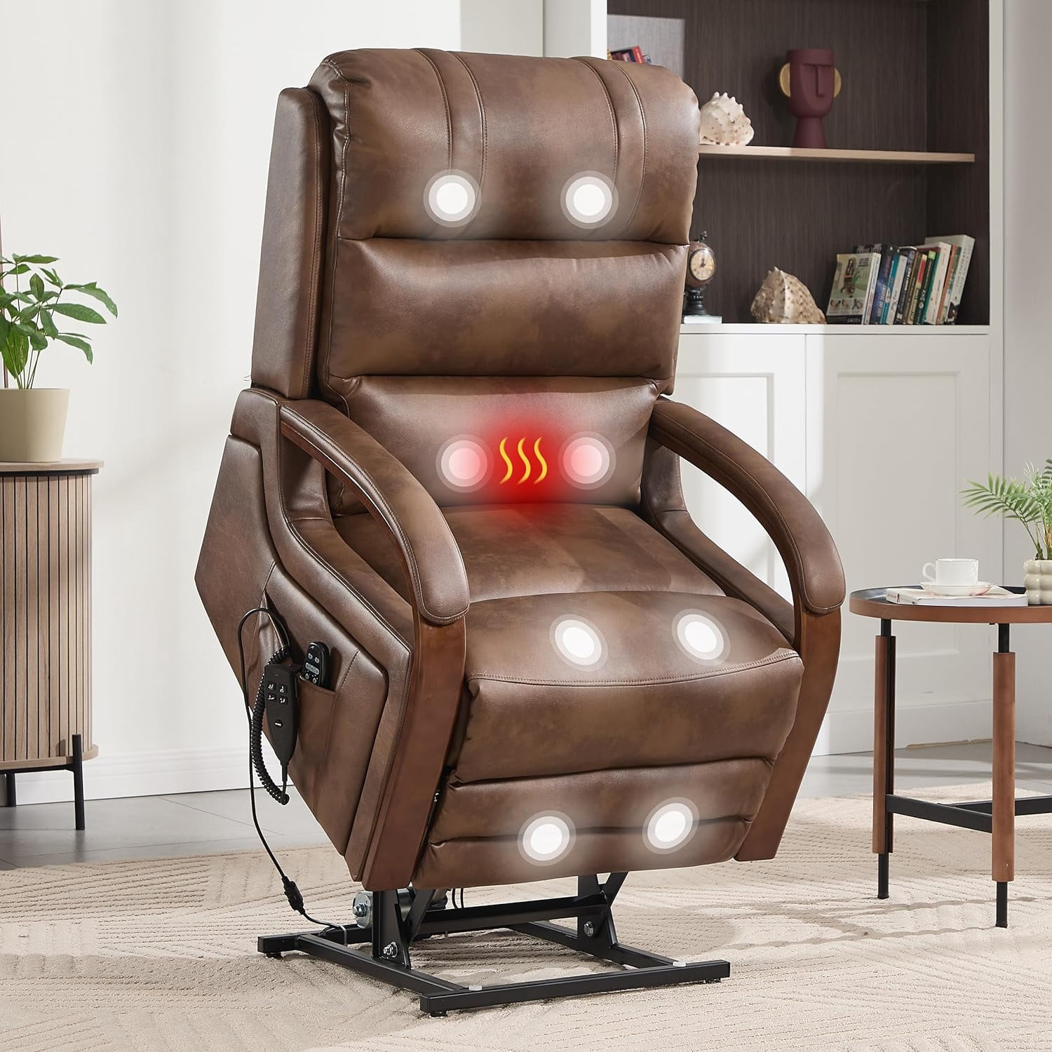 Power Lift Recliner Chair for Elderly People, Dual Motor Lift Chair ...