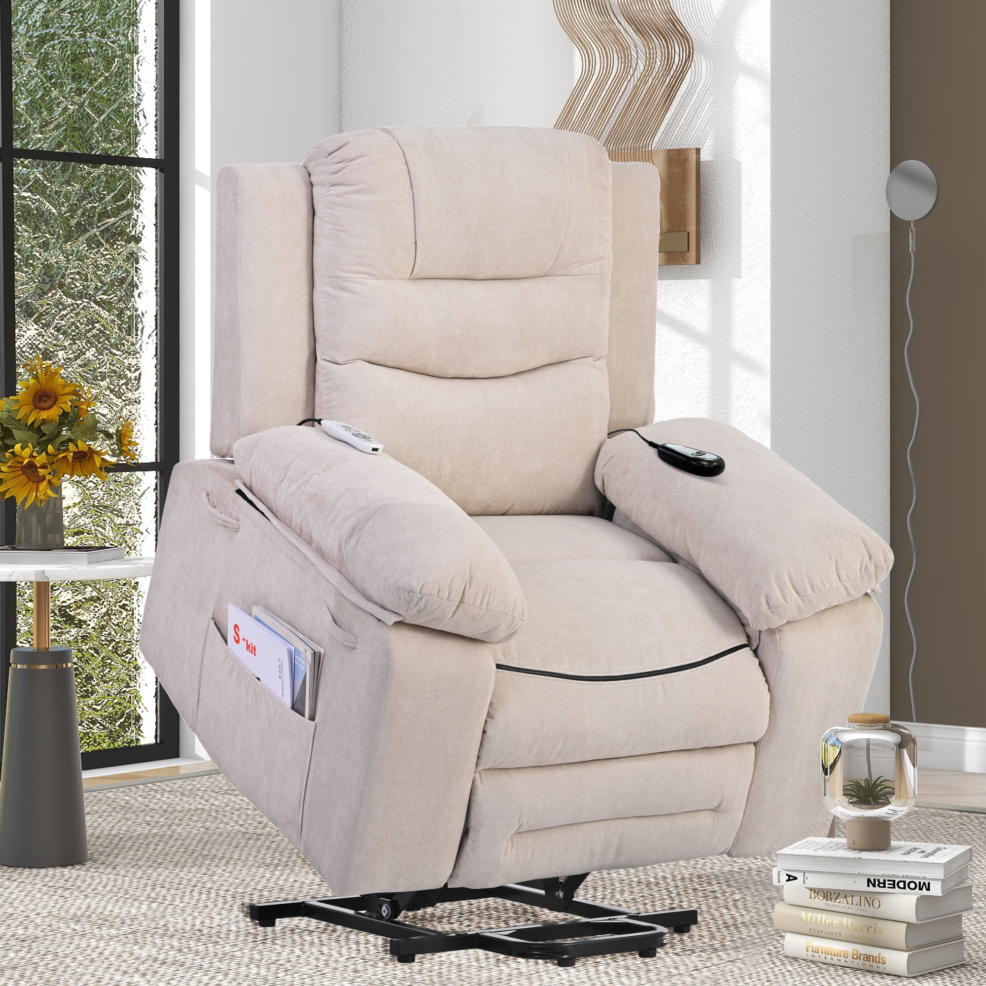 Power Lift Recliner Chair for Elderly, Recliners with Adjustable ...