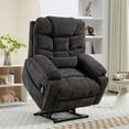 thumbnail image 1 of Power Lift Recliner Chair with Lumbar Pillow and Wireless Charger, SYNGAR Heat & Massage Function Recliner with USB Charging and Cup Holder, Dual Motors, Single Living Room Sofa, Gray, 1 of 13