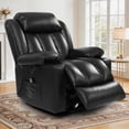 thumbnail image 1 of Power Lift Recliner Chair with Massage and Heat for Elderly, Electric Recliner Chairs for Adults, Cup holders, Remote Control, Side Pockets, USB Ports, Black, 1 of 8
