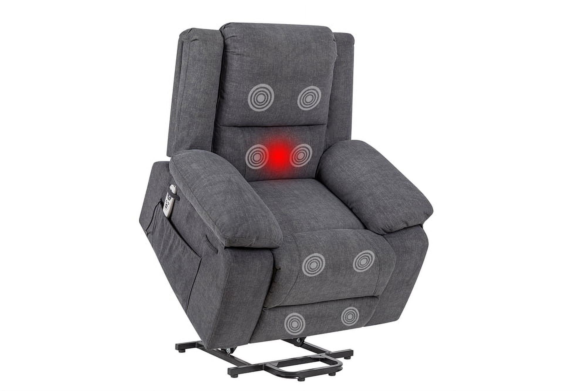 Power Lift Recliner Chair with Massage and Heating for Elderly ...