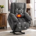 thumbnail image 1 of Power Lift Recliner Chair Recliners for Elderly with Heat and Massage Recliner Chair for Living Room with Infinite Position and Side Pocket,USB Charge Port, 1 of 10