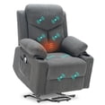 thumbnail image 1 of Power Lift Recliner Chair for Elderly with Massage, Electric Lift Chair with Remote, Side Pockets, USB & Type-C Ports(DarkGray), 1 of 8