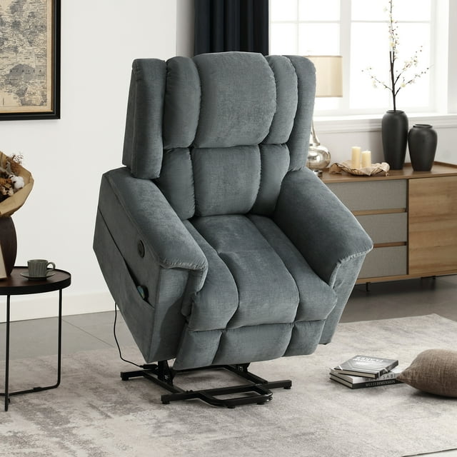 Power Lift Recliner Chair with Massage and Heat for Elderly