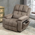 thumbnail image 1 of Power Lift Recliner Chairs for Elderly - Infinite Position Lay Flat Recliner with Heat & Massage Side Storage Cup Holder - USB Type C Charging - Dual Motor Lift Chair 400 lbs, 1 of 10