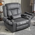 thumbnail image 1 of Power Lift Recliner for Elderly Adults 28-Inch Wide Seat, Big Man Recliners with Heat Massage, Arm Storage Cup Holders, USB Type C Charging, Lay Flat Lift Recliner 400 lbs, 1 of 11