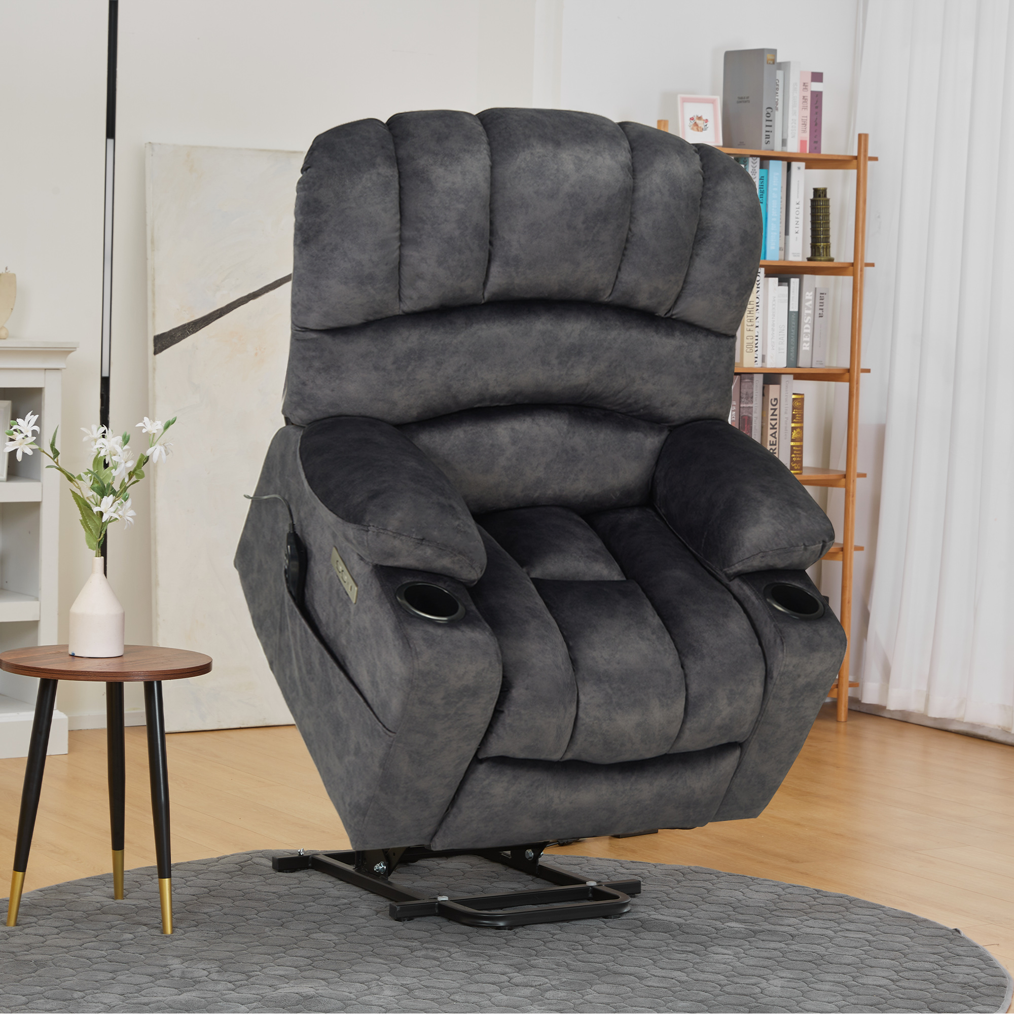 BTMWAY Large Lift Recliner, Extra Wide Electric Lift Chair with Heat