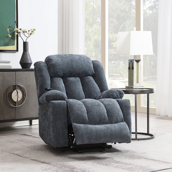 Power Lift Recliner with Heated Massage and USB Charging, Wall-Hugger ...