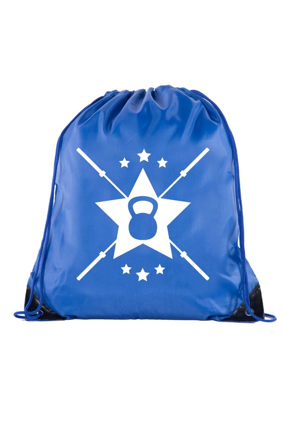 Power Lifting Backpacks, Extreme Fitness Drawstring Bags Weightlifting Gym Bags - Emblem