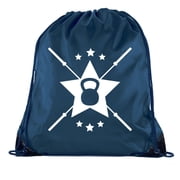 Power Lifting Backpacks, Extreme Fitness Drawstring Bags Weightlifting Gym Bags - Emblem