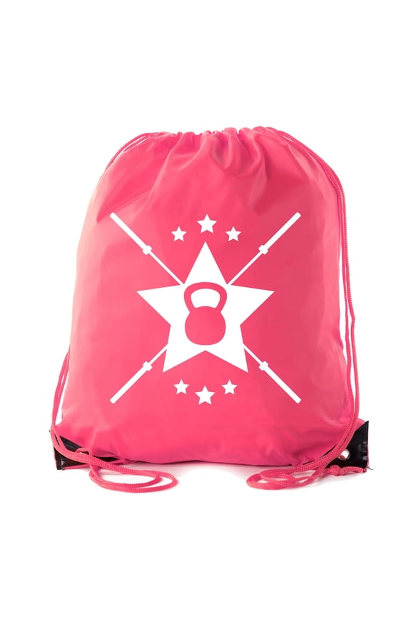 Power Lifting Backpacks, Extreme Fitness Drawstring Bags Weightlifting Gym Bags - Emblem