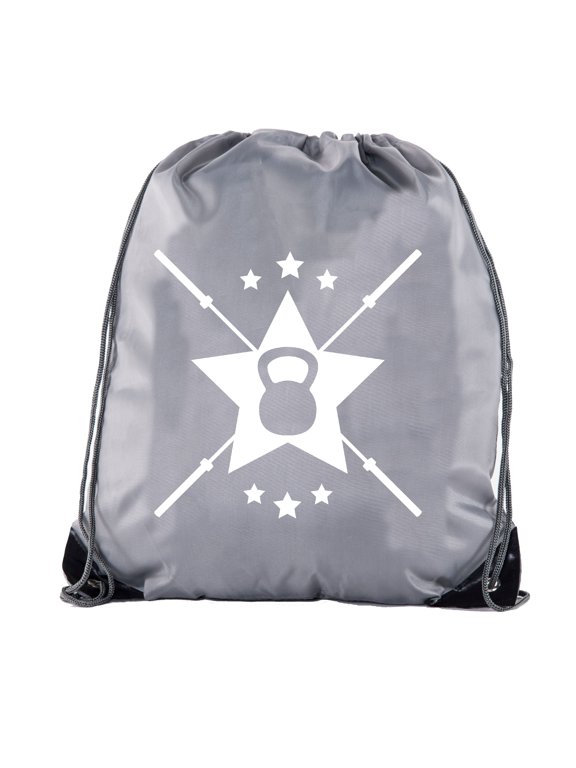 Power Lifting Backpacks, Extreme Fitness Drawstring Bags Weightlifting Gym Bags - Emblem