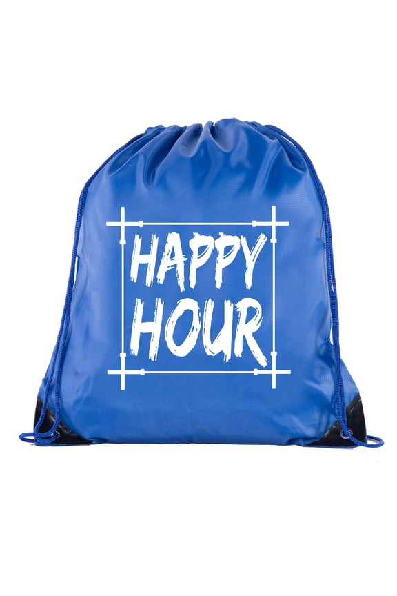 Power Lifting Backpacks, Extreme Fitness Drawstring Bags Weightlifting Gym Bags - Happy Hour