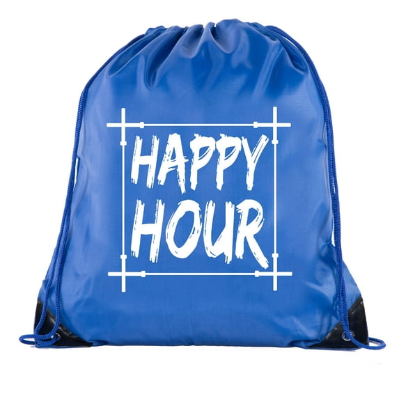 Power Lifting Backpacks, Extreme Fitness Drawstring Bags Weightlifting Gym Bags - Happy Hour