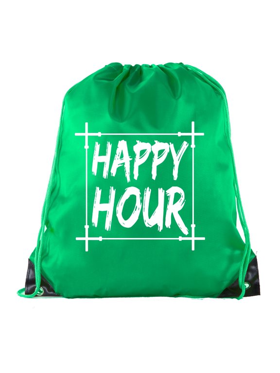 Power Lifting Backpacks, Extreme Fitness Drawstring Bags Weightlifting Gym Bags - Happy Hour
