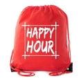 thumbnail image 1 of Power Lifting Backpacks, Extreme Fitness Drawstring Bags Weightlifting Gym Bags - Happy Hour, 1 of 2