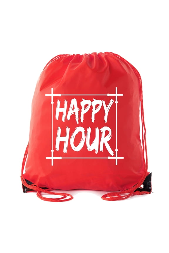 Power Lifting Backpacks, Extreme Fitness Drawstring Bags Weightlifting Gym Bags - Happy Hour