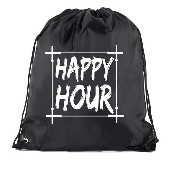 Power Lifting Backpacks, Extreme Fitness Drawstring Bags Weightlifting Gym Bags - Happy Hour
