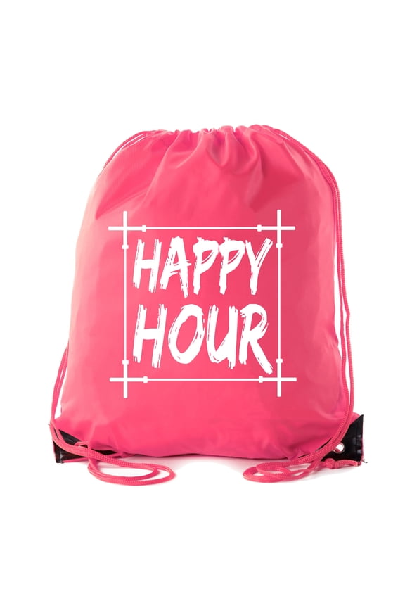 Power Lifting Backpacks, Extreme Fitness Drawstring Bags Weightlifting Gym Bags - Happy Hour