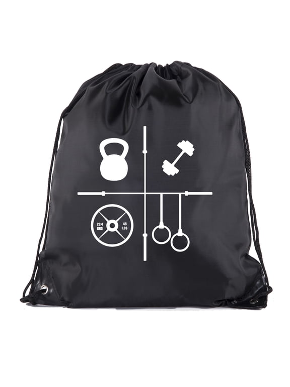 Power Lifting Backpacks, Extreme Fitness Drawstring Bags Weightlifting Gym Bags - Workouts