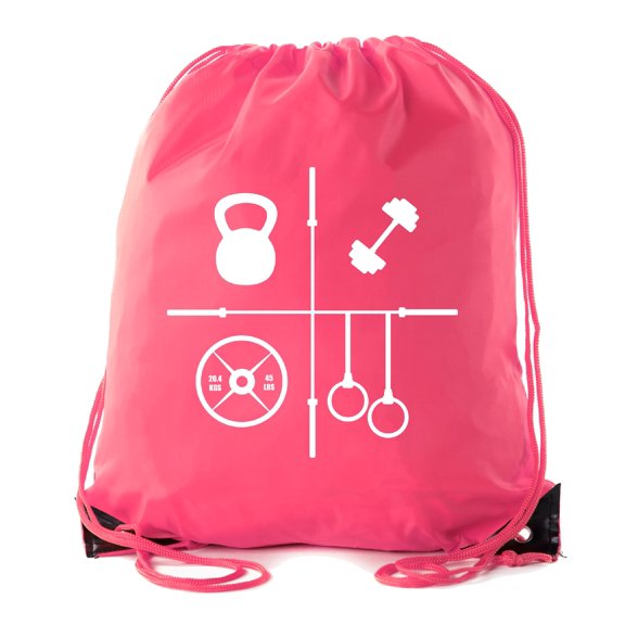 Power Lifting Backpacks, Extreme Fitness Drawstring Bags Weightlifting Gym Bags - Workouts