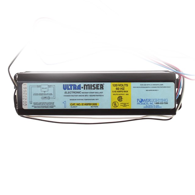 Power Lighting Products E140PB120S UtraMiser Electronic Instant Start