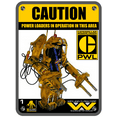 thumbnail image 1 of Power Loader In Operation Sign Sticker Alien Aliens Sulaco Cat Ripley, 1 of 4