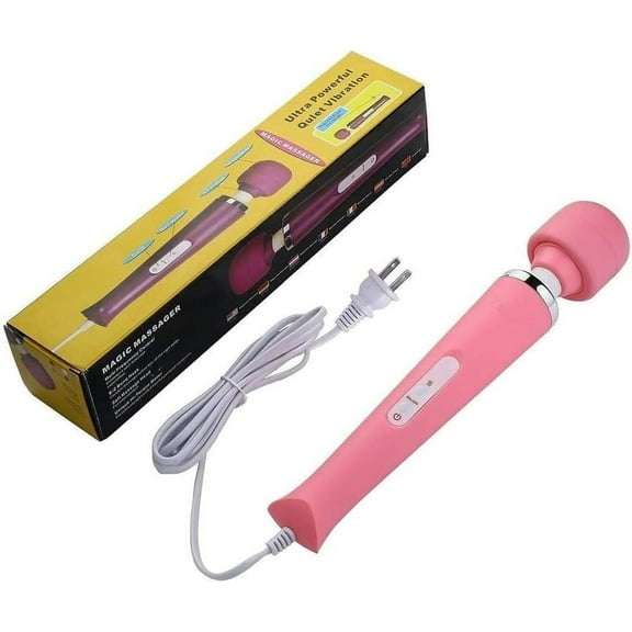 Power Massager Big Tool Electric Foot Neck Back Hand Leg Arm Shoulder Massage Aches Sports Recovery for Women (Pink)