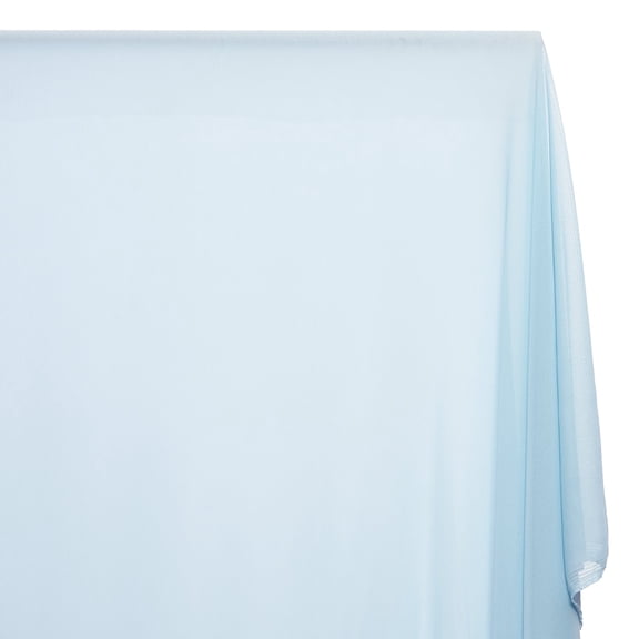 Power Mesh Fabric Nylon Spandex Sheer Lightweight 100 GSM Stretch By The Yard For Sewing Apparel, Accessories, Decor, & More - Baby Blue (1 Yard)
