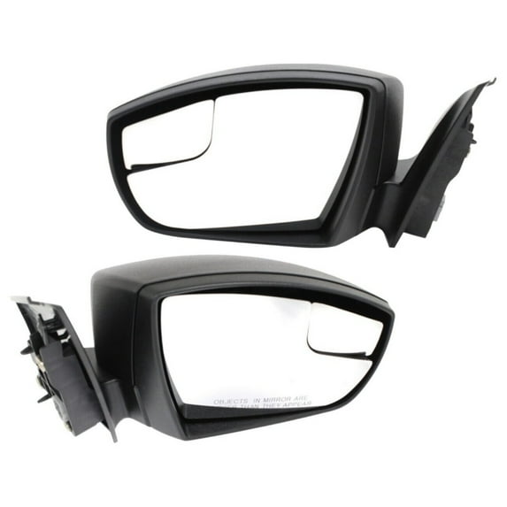 Power Mirrors For 15-18 Focus Sedan Driver and Passenger Side Textured Black Fits select: 2015-2018 FORD FOCUS SE