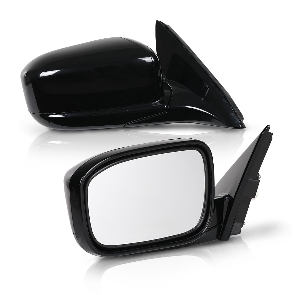 Power Mirrors Left and Right Fit for Honda Accord 2003-2007 3-Pin Manual Folding Gloss Black
