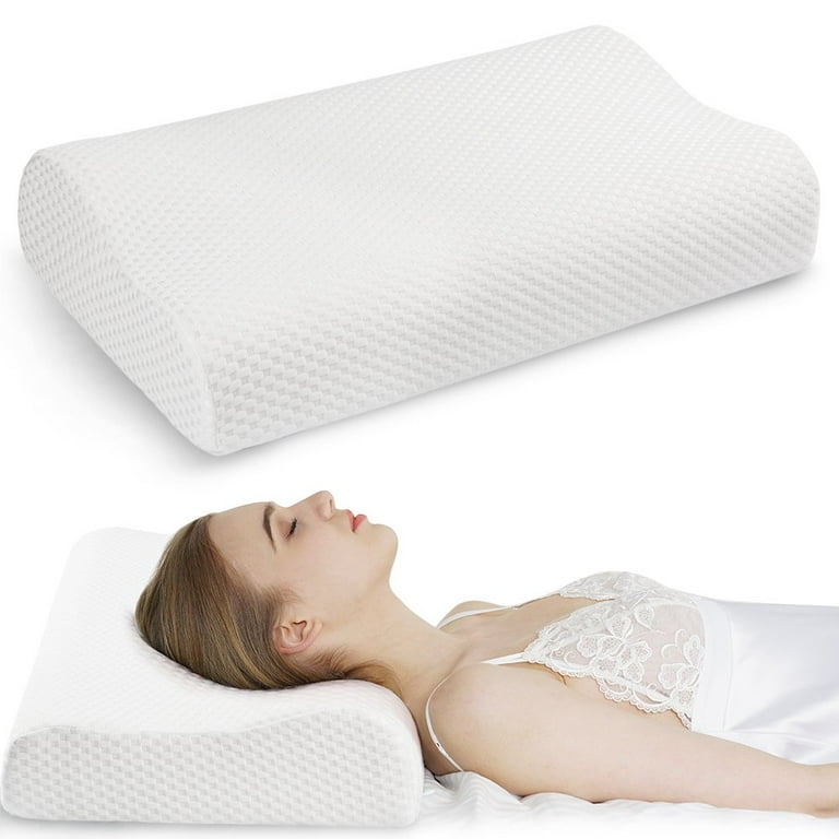 Memory Foam Pillow Neck Pillows For Pain Relief Sleeping - Temu