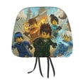 thumbnail image 1 of Power Ninjago Car Headrest Cover Decor Vehicles Seat Pillow Cover Protector Accessories Auto Front/Rear Seats Head Rest Cover Universal Fit Most Cars Sedan SUV Van, 1 of 7