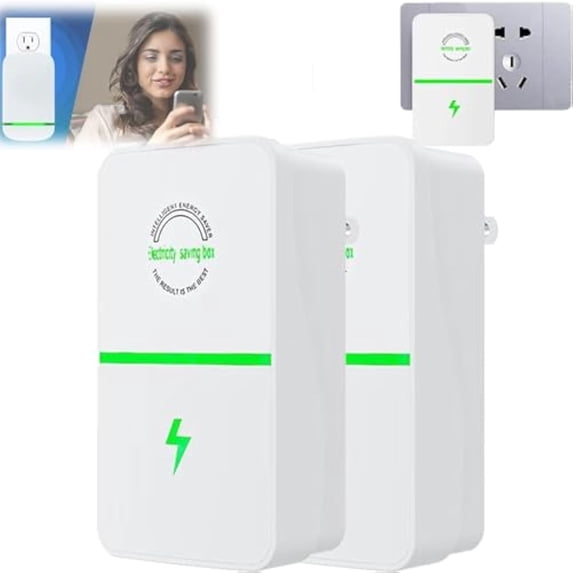 Power Nova Energy Saver, 2026 New Eco volt Pro Energy Saver, 90v-250v 30kw Eco Volt Pro Electricity Saving Box Save Electricity for Household Office Market (2pc)