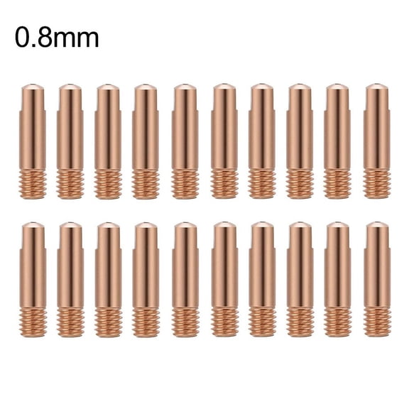 Power Nozzle Welding Contact Head M6 x 24 mm 15AK MIG/MAG 20 Pack