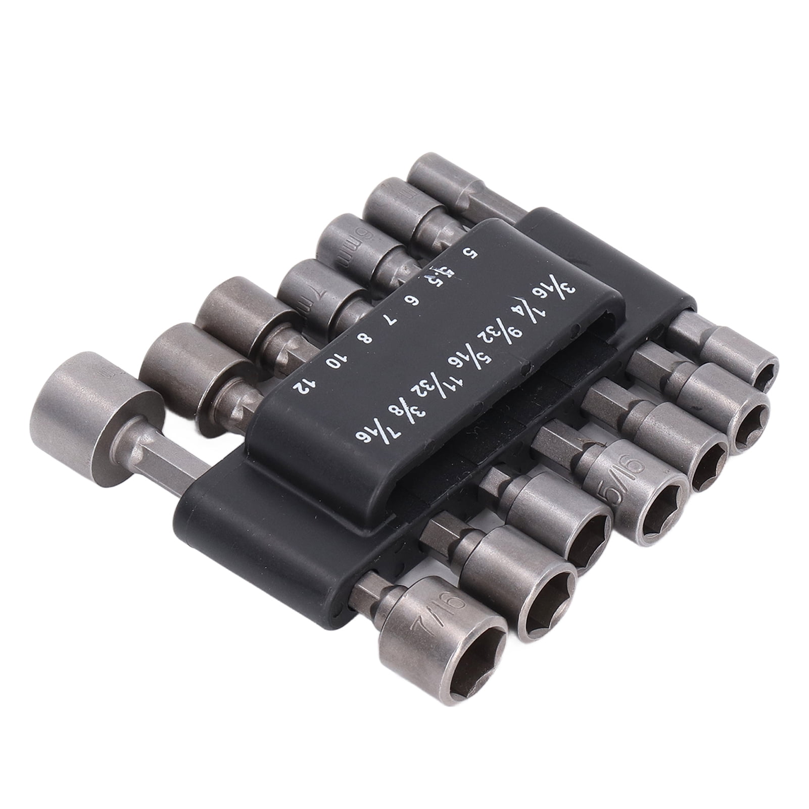 Power Nut Driver Drill Set, Sandblasted 1/4in Shanks Hex Shank Socket