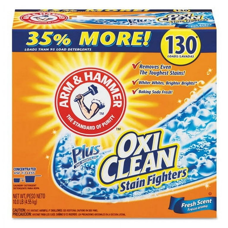 Power of OxiClean Powder Detergent, Fresh, 9.92 lb Box, 3/Carton Power of OxiClean Powder Detergent, Fresh, 9.92 lb Box, 3/Carton