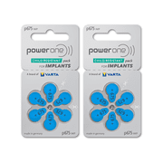 Power One 675P Cochlear Implant 1.45V Hearing Aid Batteries Pack of 12