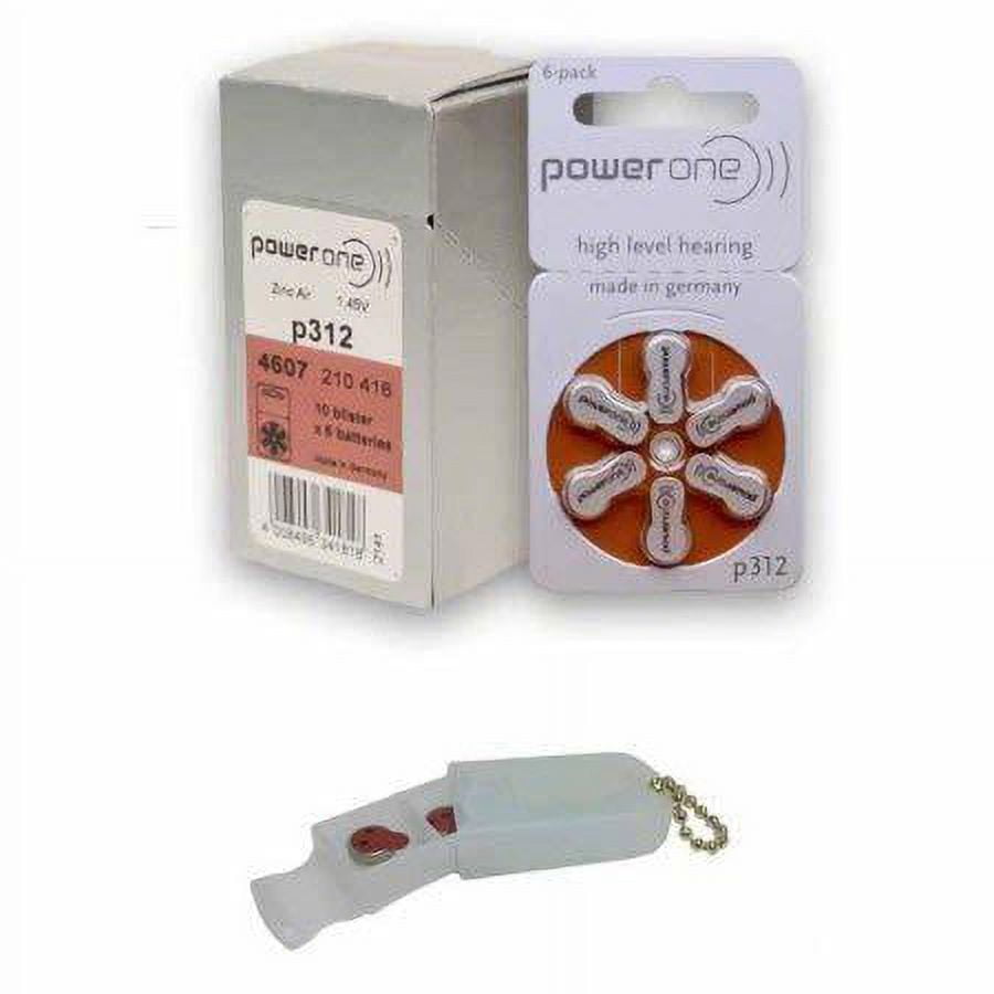 Power One Hearing Aid Batteries Size P31260 Pack Complimentary