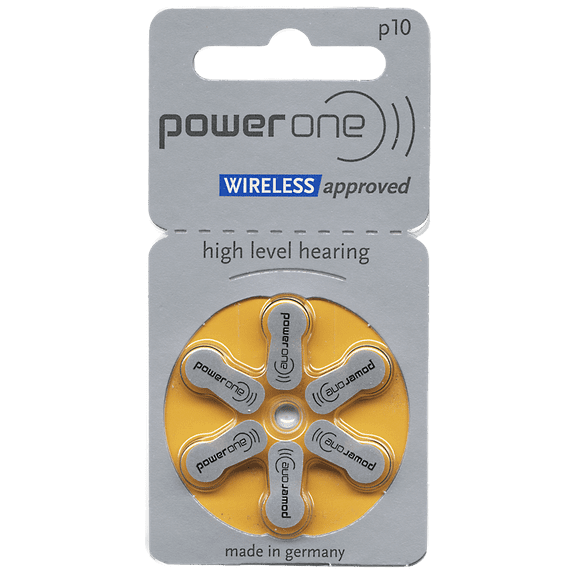 Power One No Mercury Hearing Aid Batteries P10 by Power One (6 Pack)