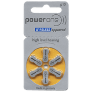 Power One No Mercury Hearing Aid Batteries P10 by Power One 6 Pack
